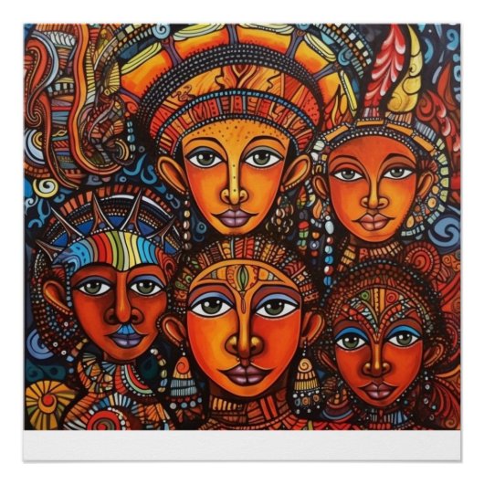 Äthiopische Kinder Poster (Vorderseite)