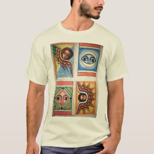 Äthiopische Kirchen-Malerei - natürlicher T - T-Shirt