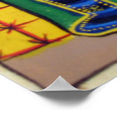 Äthiopische Kirchenmalerei - Black Maryam Poster (Ecke)