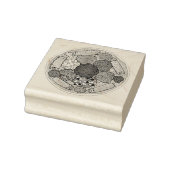 Äthiopische Küche Lebensmittelplattform Injera Wat Gummistempel (Stempel)