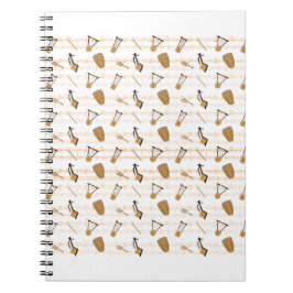 Äthiopische Musikinstrumente Notizblock