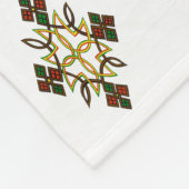 Äthiopische QuerMeskel Fleece-Decke Fleecedecke (Ecke)