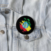 Äthiopische Rippenflagge Button (Beispiel)