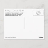 Äthiopische Schwarze Madonna mit Christkind Postkarte (Rückseite)