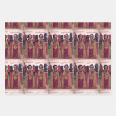 Äthiopische Schwarze Madonna und Kind mit Heiligen Geschenkpapier Set (Vorderseite 2)