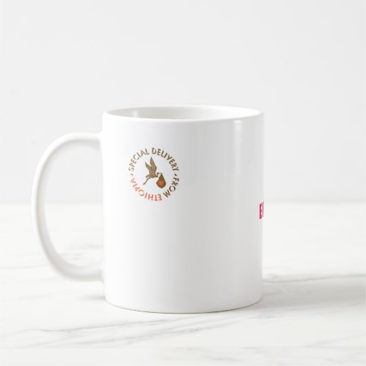 Äthiopische "Schwester-" Adoptions-Tasse Kaffeetasse (Links)