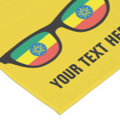 Äthiopische Shades benutzerdefinierte Tischläufer (Ecke)