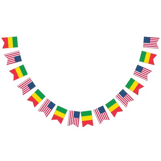 Äthiopische und amerikanische Flaggen Seite an Sei (Alle)