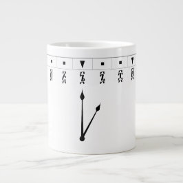 Äthiopische Zahlenuhr Jumbo-Tasse