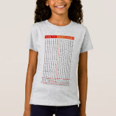 Äthiopischer Amharius Alphabet T-Shirt (Vorderseite)