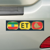 Äthiopischer Autoaufkleber für Flaggenkarte (Auf Auto)