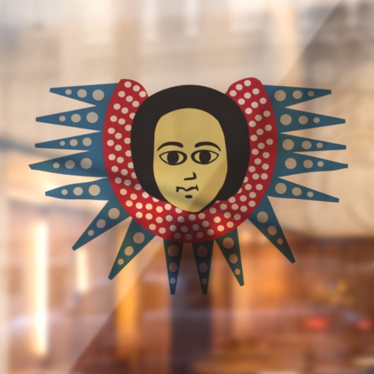 Äthiopischer Engel Fensteraufkleber (Blatt 2)