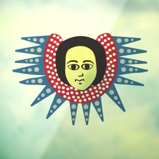 Äthiopischer Engel Fensteraufkleber (Blatt 3)