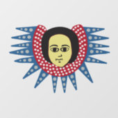 Äthiopischer Engel Fensteraufkleber (Blatt)