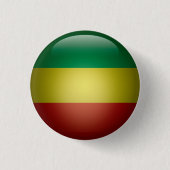 Äthiopischer Flaggenknopf Button (Vorderseite)