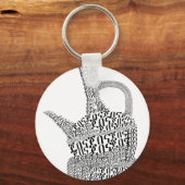 Äthiopischer Kaffeekopf, Jebenea Schlüsselanhänger (Vorderseite)