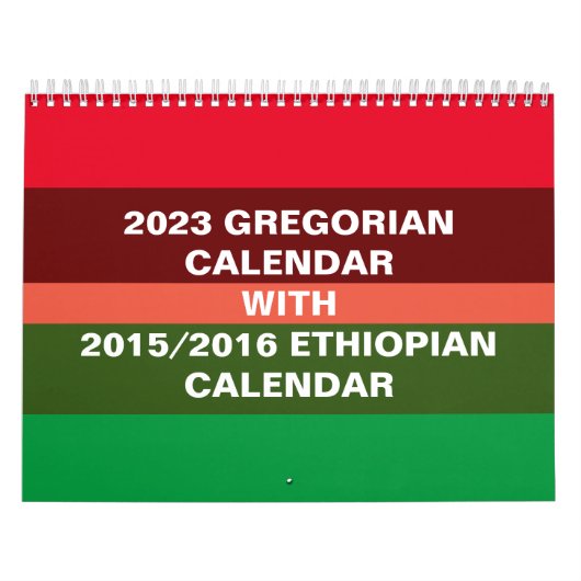 Äthiopischer Kalender & Gregorianischer Kalender 2 (Titelbild)