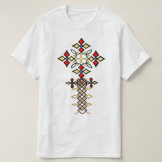 Äthiopischer Klassischer Kreuz-T - Shirt