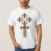 Äthiopischer Klassischer Kreuz-T - Shirt (Vorderseite)
