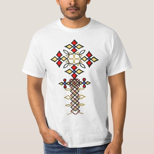 Äthiopischer Klassischer Kreuz-T - Shirt (Vorderseite)