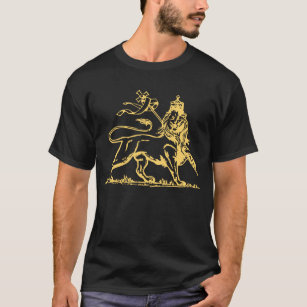 Äthiopischer Löwe von Judah/des Kreuzes an T-Shirt