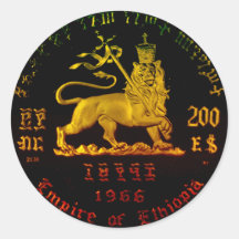 Äthiopischer Löwe von Judah Sticker