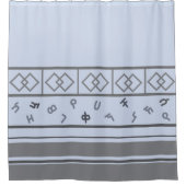 Äthiopischer Musterduschvorhang Duschvorhang (Vorderseite)