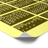 Äthiopischer Neujahrskalender 2024/2025 Poster (Ecke)