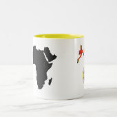 Äthiopischer Weltvereinigung Tadyas Afrika Amharic Zweifarbige Tasse (Mittel)