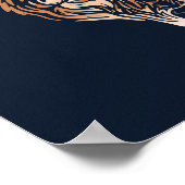 Äthiopischer Wolf African Print | Äthiopischer Wol Poster (Ecke)