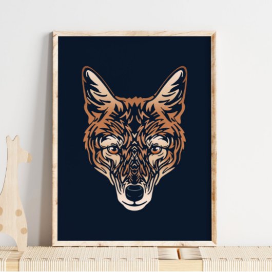 Äthiopischer Wolf African Print | Äthiopischer Wol Poster
