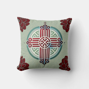 Äthiopisches Cross-Design-Drehkissen Kissen