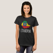 Äthiopisches Erbe Äthiopien Roots Äthiopische Flag T-Shirt (Vorne ganz)