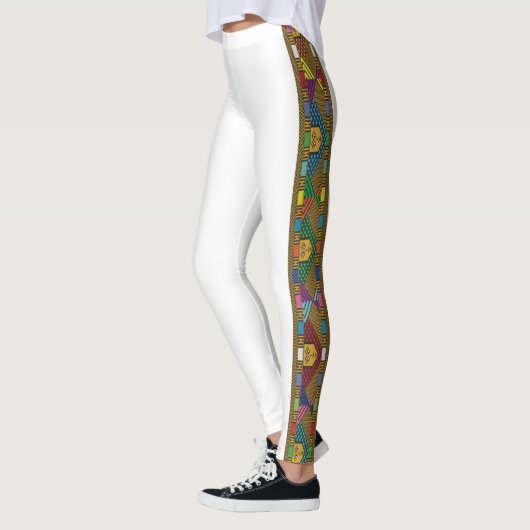 Äthiopisches Ethnisches Muster / Saba Tilet Leggings (Links)