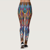 Äthiopisches Ethnisches Muster / Tilet Leggings (Rückseite)