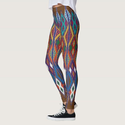 Äthiopisches Ethnisches Muster / Tilet Leggings (Links)