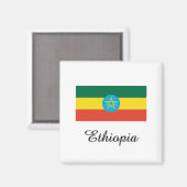 äthiopisches Flaggendesign Magnet (Vorderseite/Rückseite)
