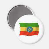 Äthiopisches Flaggenmagnet Magnet (Vorderseite/Rückseite)