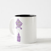 Äthiopisches Kreuz 2 Zweifarbige Tasse (Vorderseite Links)