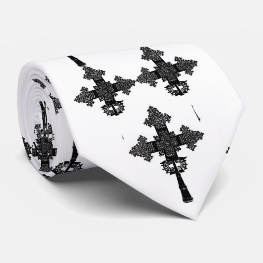 Äthiopisches Kreuz II Krawatte (Gerollt)