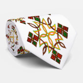 Äthiopisches Kreuz Krawatte (Gerollt)