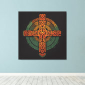 Äthiopisches Kreuz Leinwanddruck (Insitu (Holzboden))