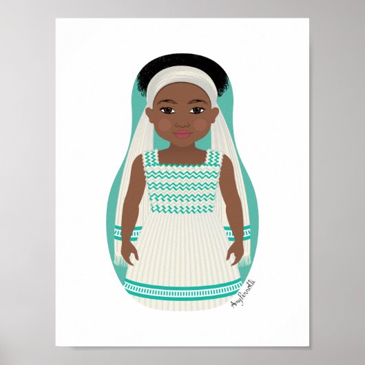 Äthiopisches Matryoshka-Poster Poster (Vorne)