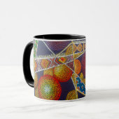 Äthiopisches Muster Dot Art Tasse (Vorderseite Links)