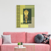 Äthiopisches Probekreuz Leinwanddruck (Insitu (Wohnzimmer))