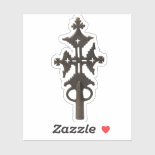 Äthiopisches Prozessionsorthodoxes Christliches Kr Aufkleber