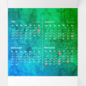 Äthiopisches Reisekit Dreifach Gefaltete Karte (Innenseite Mitte)