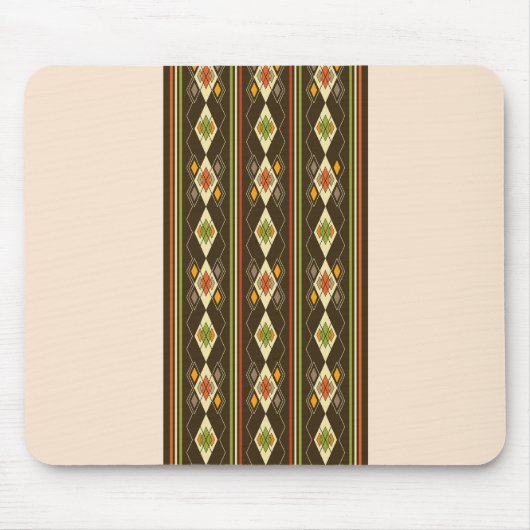 Äthiopisches Tebeb-Muster Mousepad (Vorne)