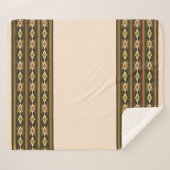 Äthiopisches Tebeb-Muster Sherpadecke (Vorderseite (Horizontal))