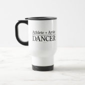 Athlet + Künstler = Tänzer Reisebecher (Links)